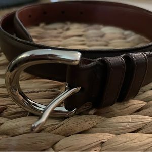 Coach Women’s medium brown leather Coach belt 8504 Vintage handcrafted preowned